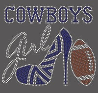 Cowboys Girl with Heel and Football