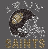 I Love My Saints with Helmet